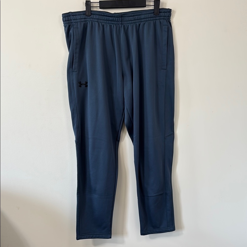 Under Armour Fleece Tapered Jogger Pants Blue Size XL - Picture 2 of 8